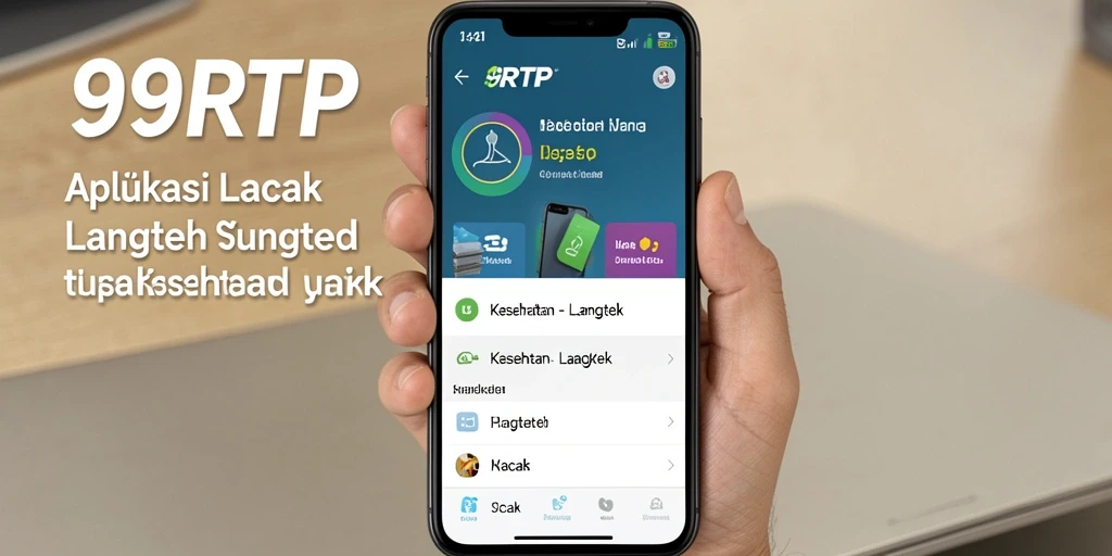 Antarmuka aplikasi Lacak Langkah 99RTP yang menarik dan informatif.