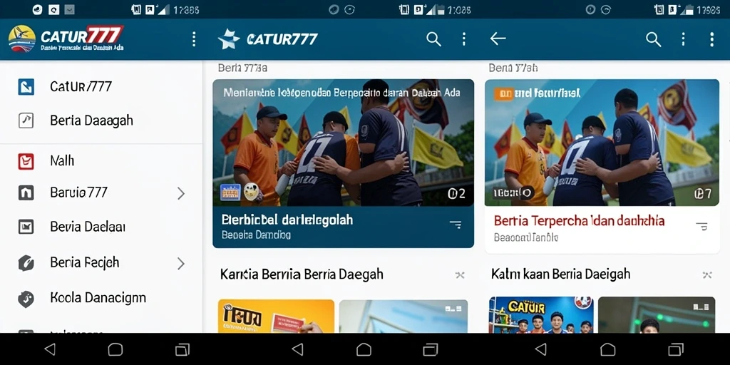 Tampilan antarmuka utama CATUR777 yang informatif dan mudah dinavigasi.