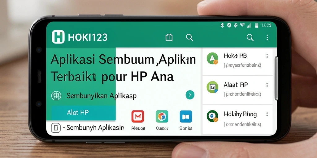 Antarmuka HOKI123 yang sederhana dan fungsional untuk menyembunyikan aplikasi.