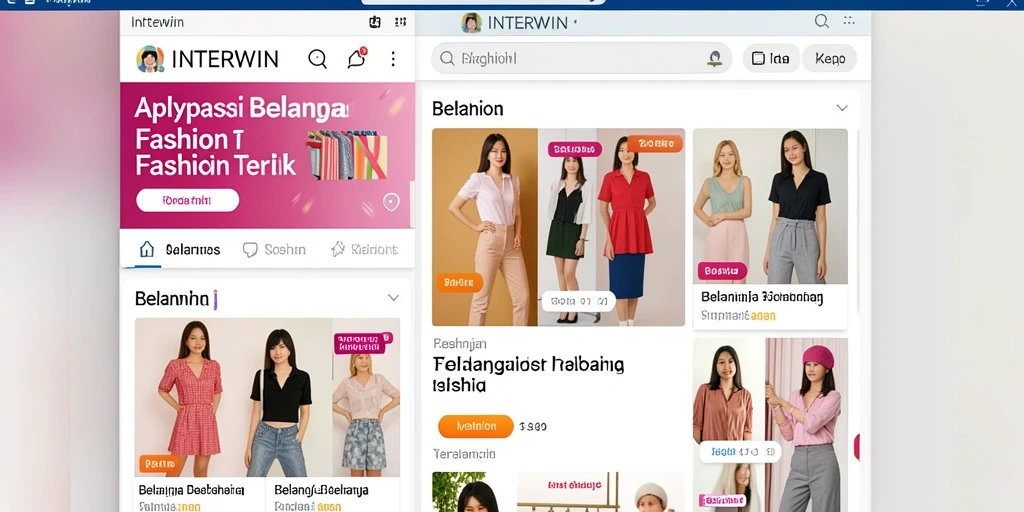 Tampilan antarmuka INTERWIN yang menarik dan mudah digunakan.