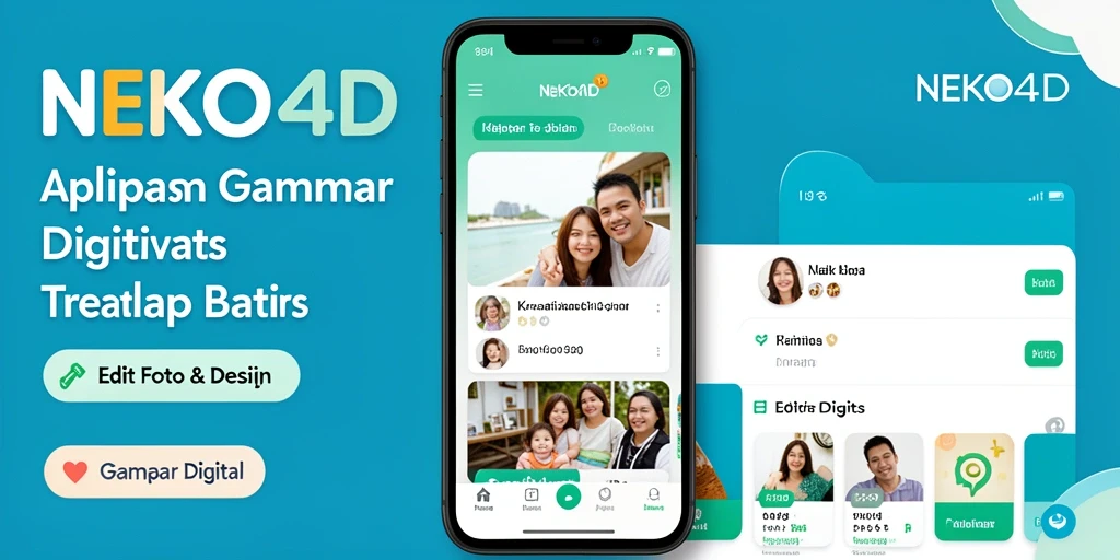 Antarmuka aplikasi NEKO4D untuk editing gambar digital yang menarik.