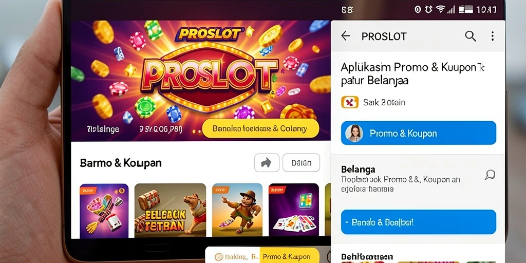 Tampilan antarmuka utama dan fungsi PROSLOT yang menarik