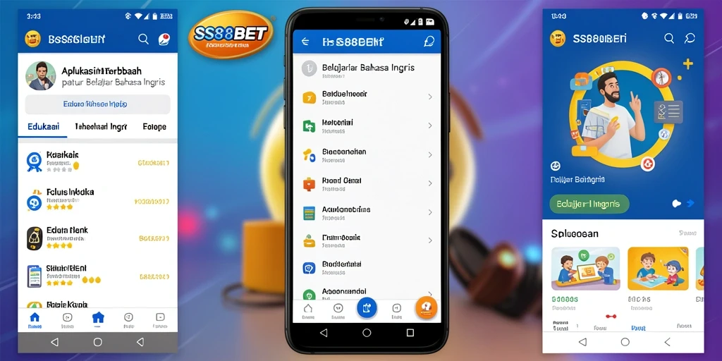 Antarmuka SS88BET yang menarik untuk belajar bahasa Inggris.