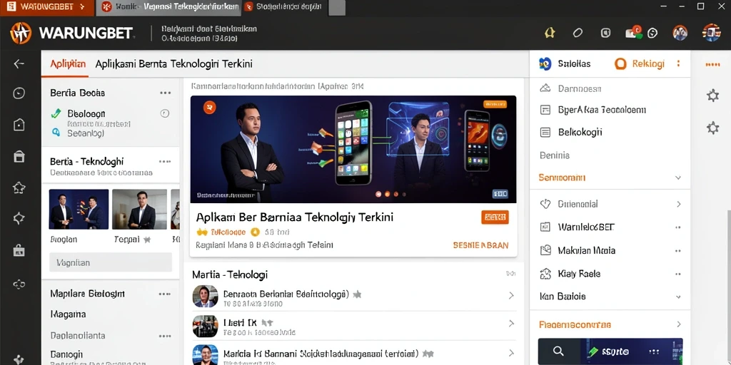 Antarmuka WARUNGBET yang modern dan intuitif.